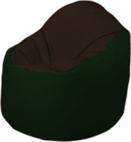 Кресло-мешок Flagman Браво Б1.3-F01F05 (темно-коричневый/темно-зеленый) купить по лучшей цене