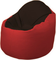 Кресло-мешок Flagman Браво Б1.3-F01F09 (темно-коричневый/красный) купить по лучшей цене