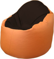 Кресло-мешок Flagman Браво Б1.3-F01F20 (темно-коричневый/оранжевый) купить по лучшей цене