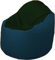 Кресло-мешок Flagman Браво Б1.3-F05F04 (темно-зеленый/темно-синий) купить по лучшей цене