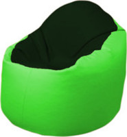 Кресло-мешок Flagman Браво Б1.3-F05F07 (темно-зеленый/салатовый) купить по лучшей цене