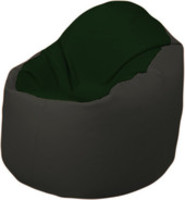 Кресло-мешок Flagman Браво Б1.3-F05F38 (темно-зеленый/черный) купить по лучшей цене