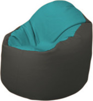 Кресло-мешок Flagman Браво Б1.3-N41N17 (бирюзовый/темно-серый) купить по лучшей цене