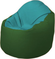Кресло-мешок Flagman Браво Б1.3-N41N77 (бирюзовый/темно-зеленый) купить по лучшей цене