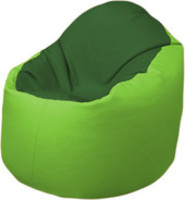 Кресло-мешок Flagman Браво Б1.3-N77N19 (темно-зеленый/салатовый) купить по лучшей цене