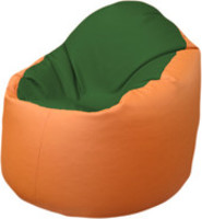 Кресло-мешок Flagman Браво Б1.3-N77N20 (темно-зеленый/оранжевый) купить по лучшей цене