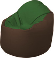 Кресло-мешок Flagman Браво Б1.3-N77N26 (темно-зеленый/коричневый) купить по лучшей цене