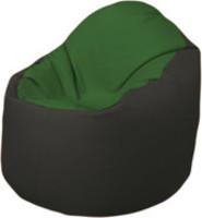 Кресло-мешок Flagman Браво Б1.3-N77N38 (темно-зеленый/черный) купить по лучшей цене