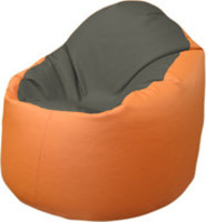 Кресло-мешок Flagman Браво Б1.3-T17Т20 (темно-серый/оранжевый) купить по лучшей цене