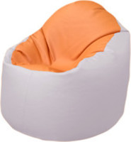 Кресло-мешок Flagman Браво Б1.3-T20Т10 (оранжевый/белый) купить по лучшей цене