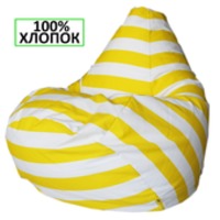 Кресло-мешок Flagman Груша Желтый полосатик (желтый) купить по лучшей цене