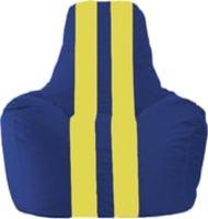 Кресло-мешок Flagman Спортинг С1.1-128 (синий/жёлтый) купить по лучшей цене