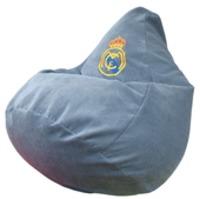 Кресло-мешок Flagman Груша Реал Мадрид с вышивкой (голубой) купить по лучшей цене