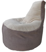 Кресло-мешок Flagman Трон велюр (серый) купить по лучшей цене