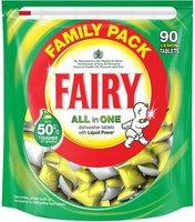 Средство для посудомоечных машин Fairy Family Pack All in 1 90шт. купить по лучшей цене