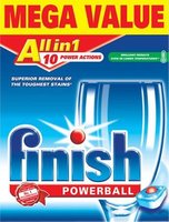 Средство для посудомоечных машин Finish All in 1 Powerball 168шт. купить по лучшей цене