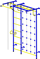 Детская площадка и шведская стенка детский спортивный комплекс пионер с4см синий желтый купить по лучшей цене