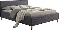 Кровать Signal Двуспальная кровать Seul 160x200 серый купить по лучшей цене
