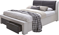 Кровать Halmar двуспальная кровать cassandra s белый черный купить по лучшей цене