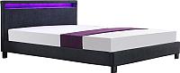 Кровать Halmar двуспальная кровать arda 160x200 темно серый купить по лучшей цене