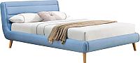 Кровать Halmar полуторная кровать elanda 140x200 синий купить по лучшей цене