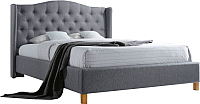 Кровать Signal полуторная кровать aspen 140x200 серый купить по лучшей цене