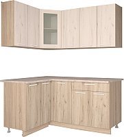 Кухня Интерлиния Готовая кухня Мила 12x18 дуб белый серый купить по лучшей цене