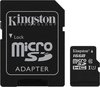 Kingston microSDHC 16Gb Class 10 UHS-I U1 + SD adapter (SDC10G2/16GB)