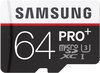 Samsung microSDXC 64Gb Class 10 UHS-I U3 PRO Plus + SD adapter (MB-MD64DA)