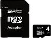 Silicon Power microSDHC 4Gb Class 10 + SD adapter (SP004GBSTH010V10SP)