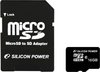 Silicon Power microSDHC 16Gb Class 10 UHS-I U1 + SD adapter (SP016GBSTH010V10SP)