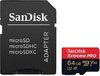 Sandisk microSDXC 64Gb Extreme Pro + SD adapter (SDSQXCG-064G-GN6MA)