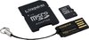 Kingston microSDHC 32Gb Class 10 UHS-I + SD, USB adapters (MBLY10G2/32GB)
