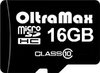 OltraMax microSDHC 16Gb Class 10 + SD adapter