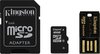 Kingston microSDHC 16Gb Class 10 UHS-I + SD, USB adapters (MBLY10G2/16GB)