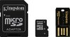 Kingston microSDHC 32Gb Class 4 + SD, USB adapters (MBLY4G2/32GB)