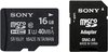 Sony microSDHC 16Gb Class 10 UHS-I U1 + SD adapter (SR-16UYA)