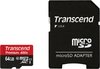 Transcend microSDXC 64Gb Class 10 UHS-I U1 400x Premium + SD adapter (TS64GUSDU1)