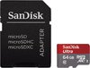 Sandisk microSDXC 64Gb Class 10 UHS-I Ultra + SD adapter (SDSDQUIN-064G-G4)