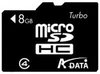 A-Data microSDHC 8Gb Class 4 (AUSDH8GCL4-R)