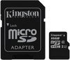Kingston microSDHC 16Gb Class 10 UHS-I U1 + SD adapter (SDC10/16GB)