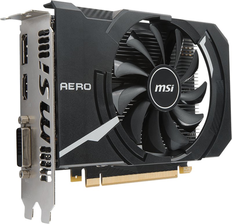 Купить MSI GeForce GTX 1050 Aero ITX 2Gb OC (GTX 1050 AERO ITX 2G OC) в ...